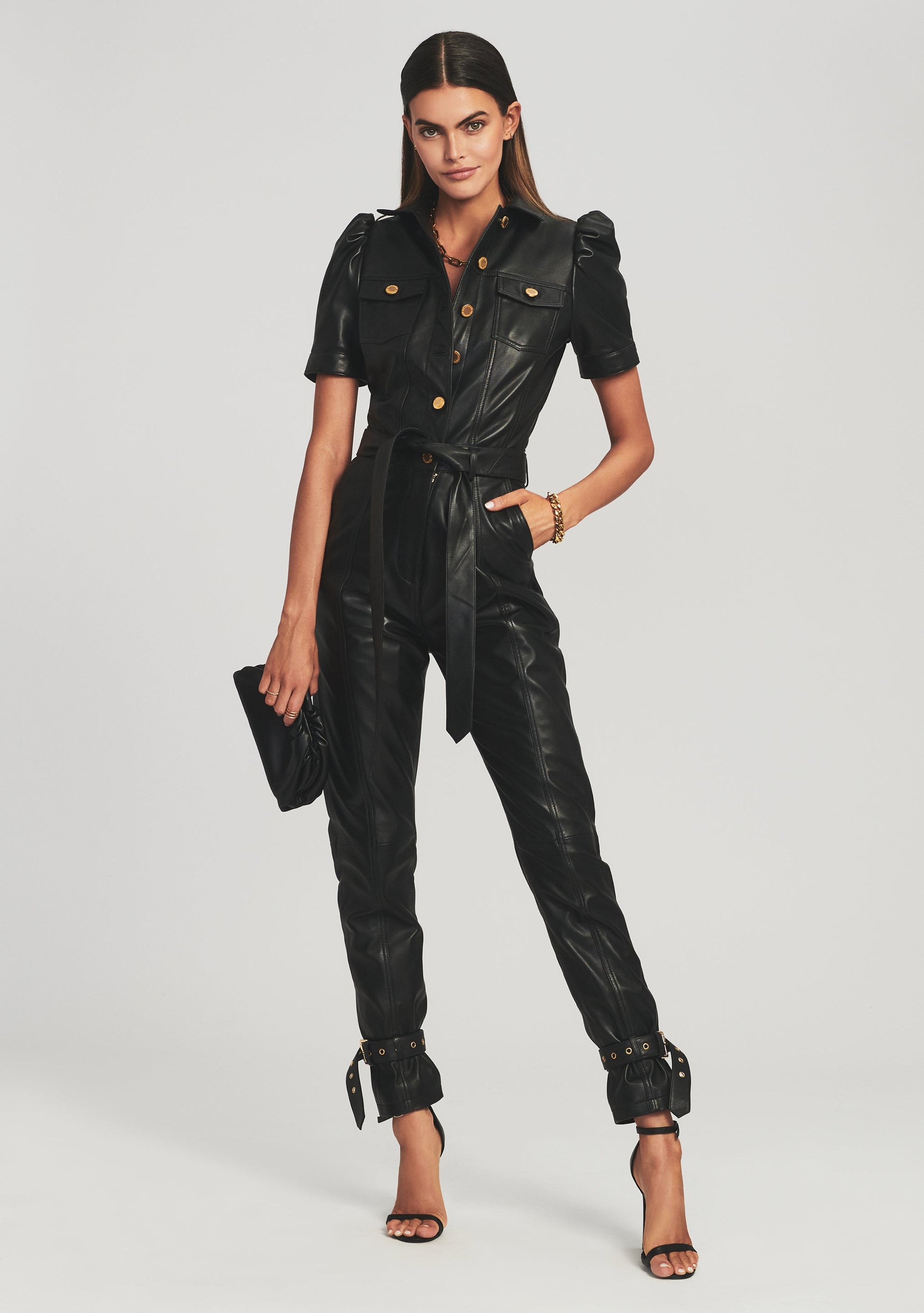  Knox Leather Jumpsuit