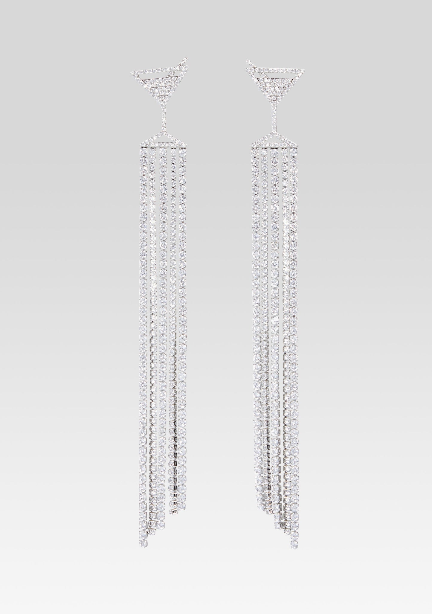  Martini Drop Crystal Earring