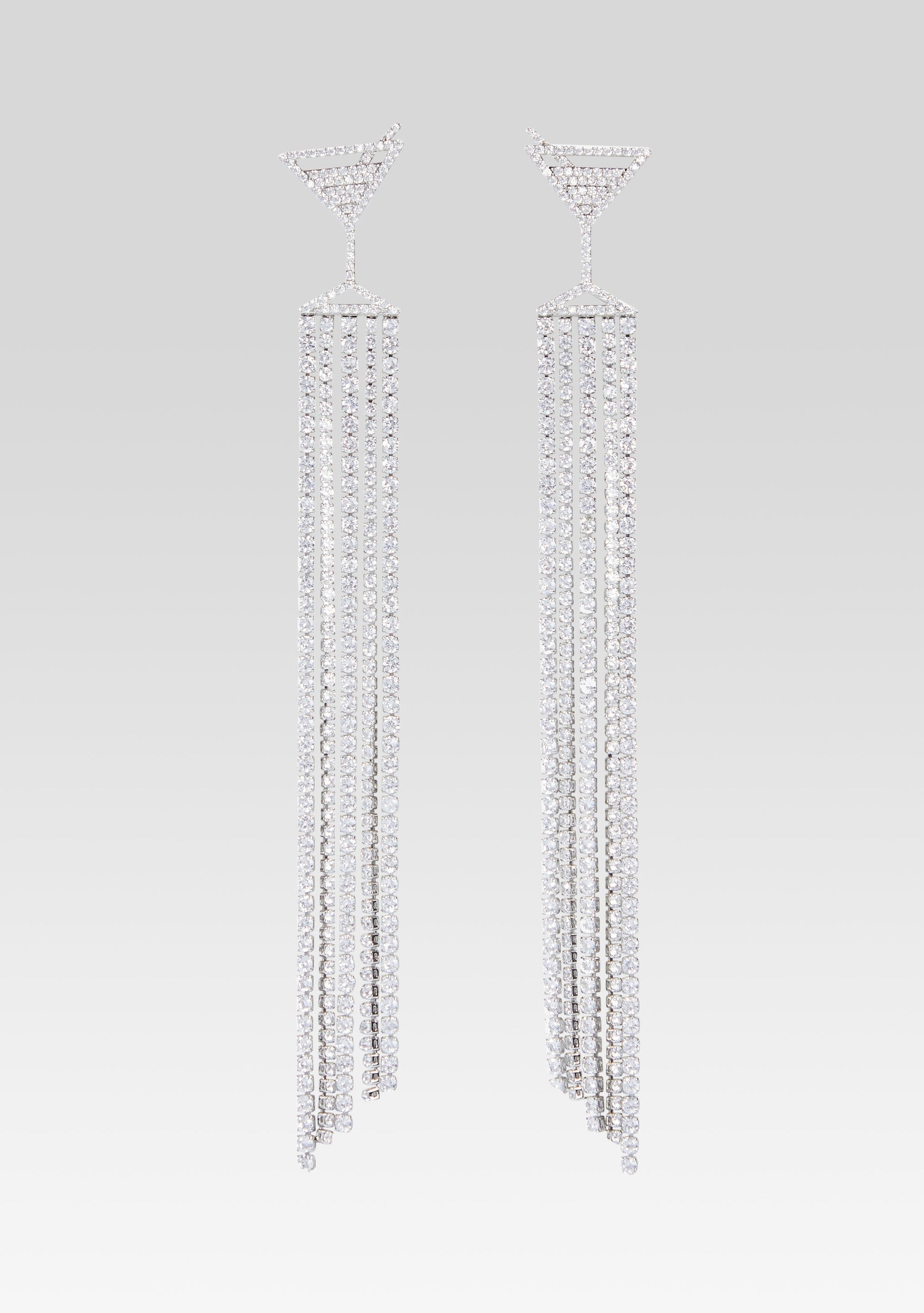  Martini Drop Crystal Earring