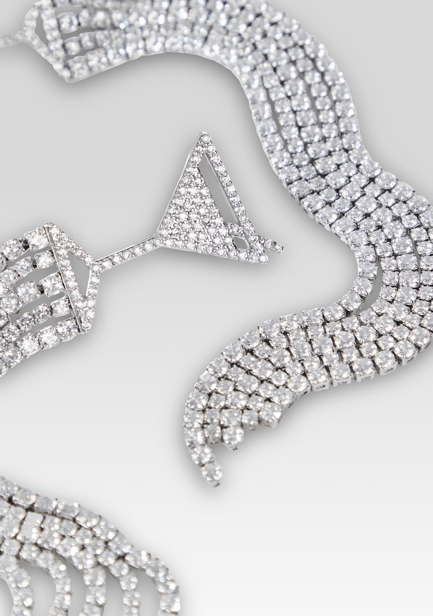  Martini Drop Crystal Earring