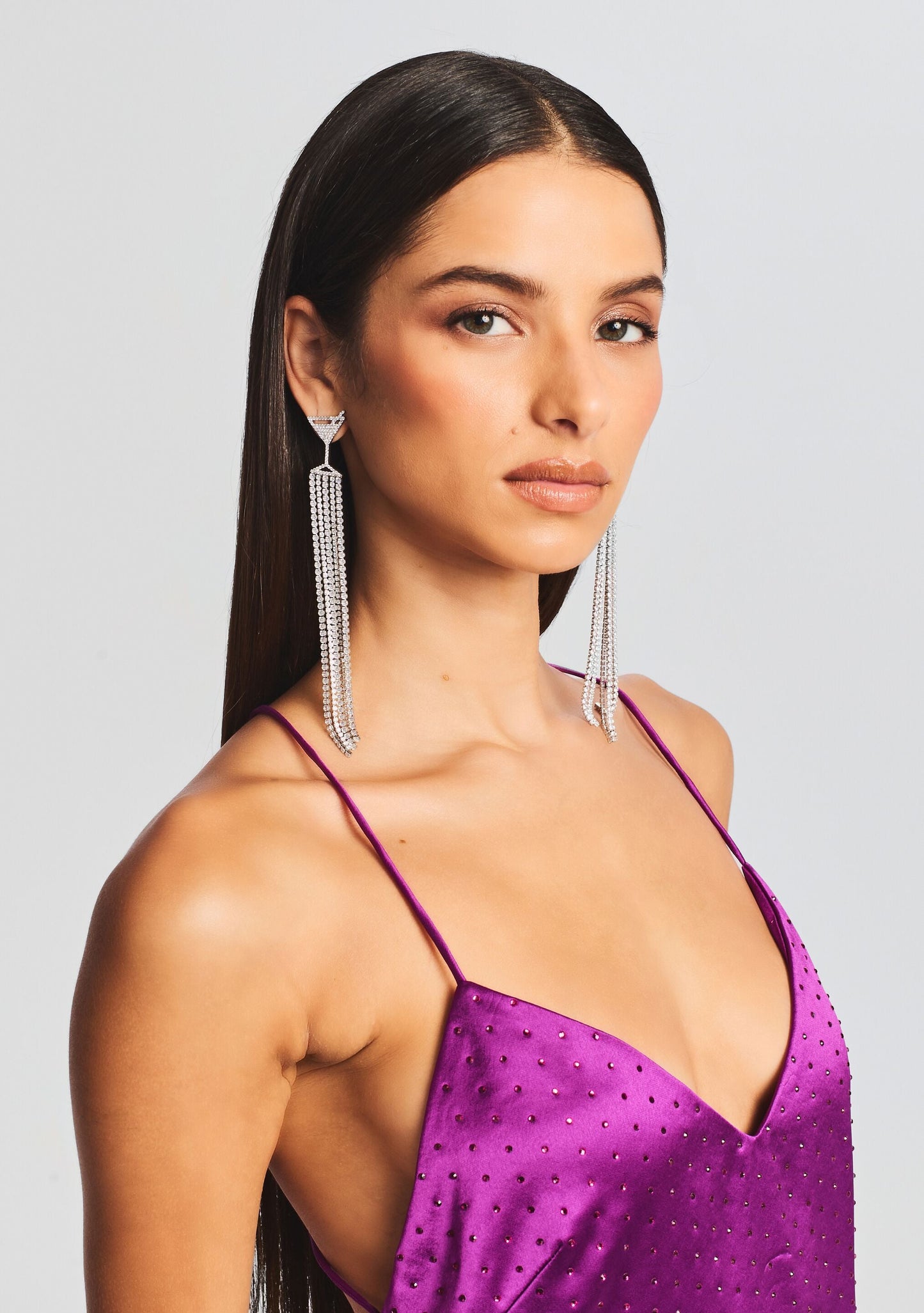  Martini Drop Crystal Earring