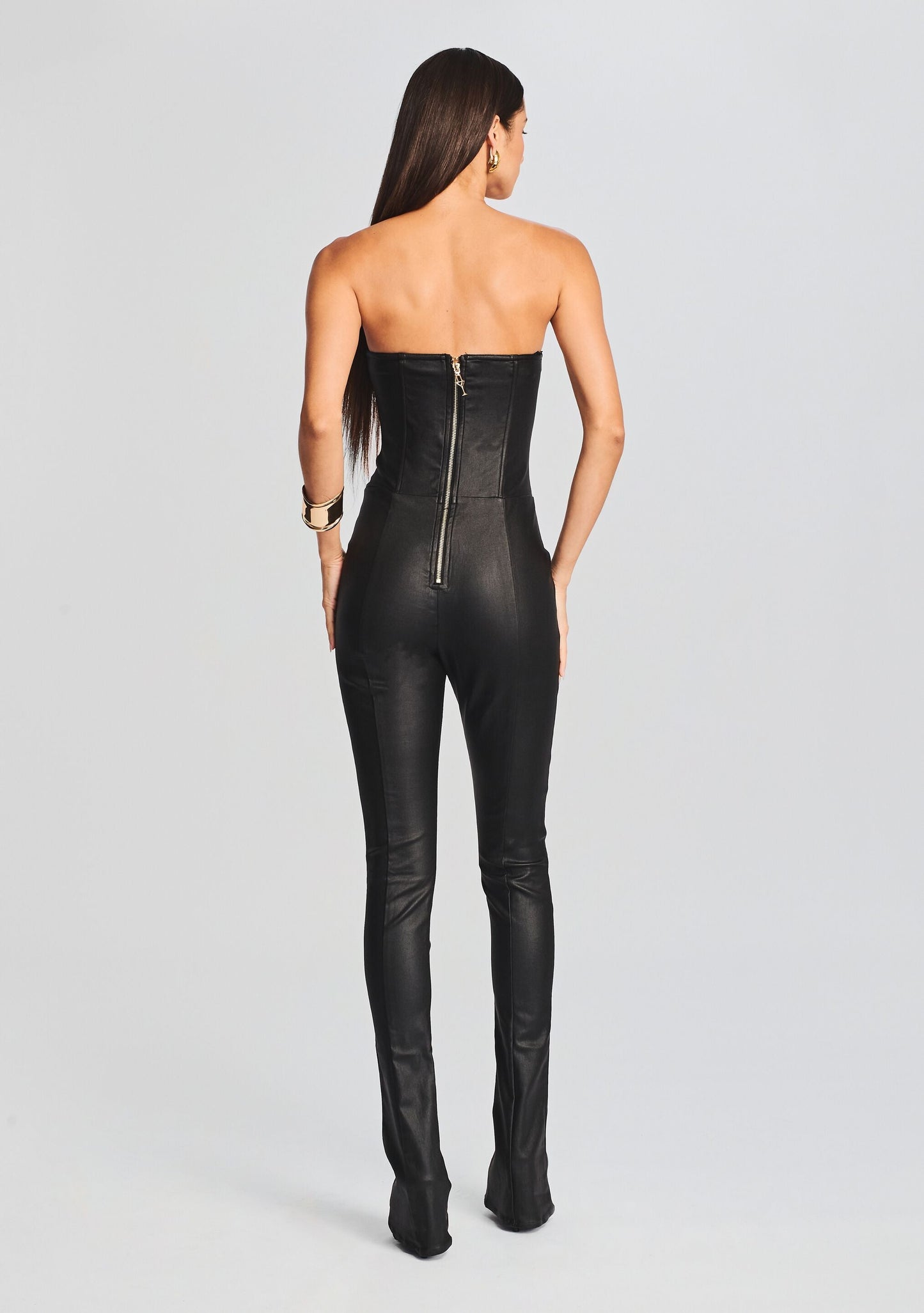  Brinley Coated Denim Jumpsuit