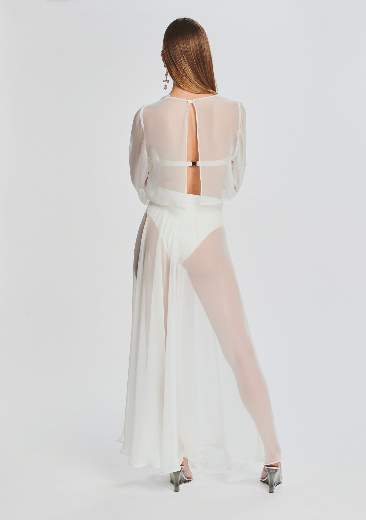  Alaia Long Slit Skirt