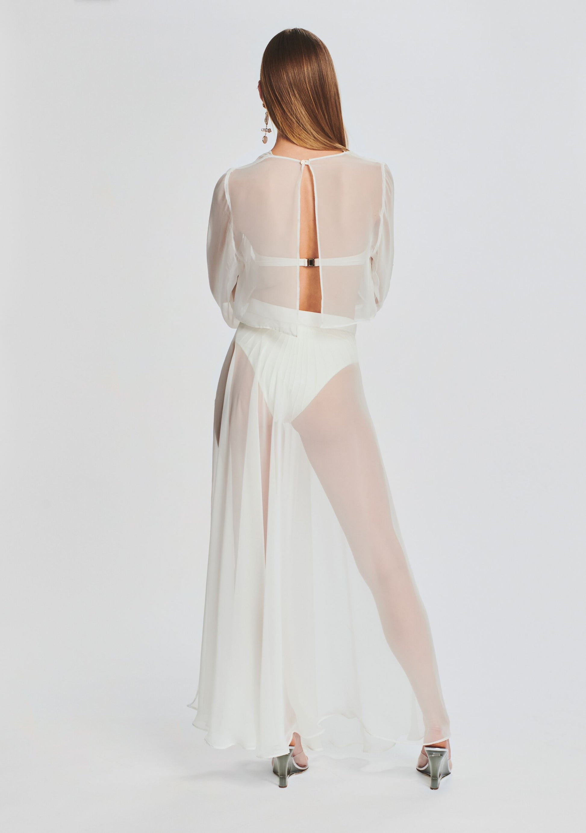  Alaia Long Slit Skirt