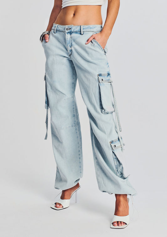  Samira Low Rise Cargo Jean