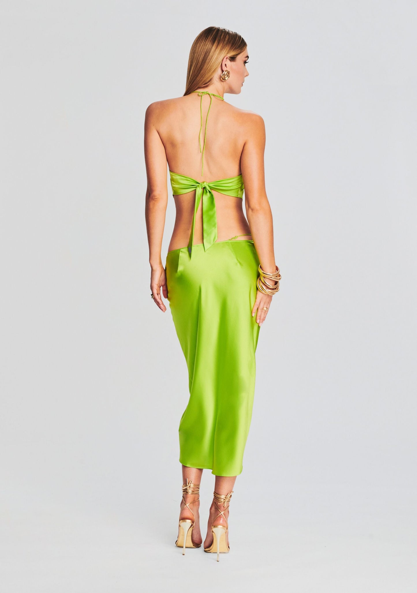  Penina Silk Midi Skirt