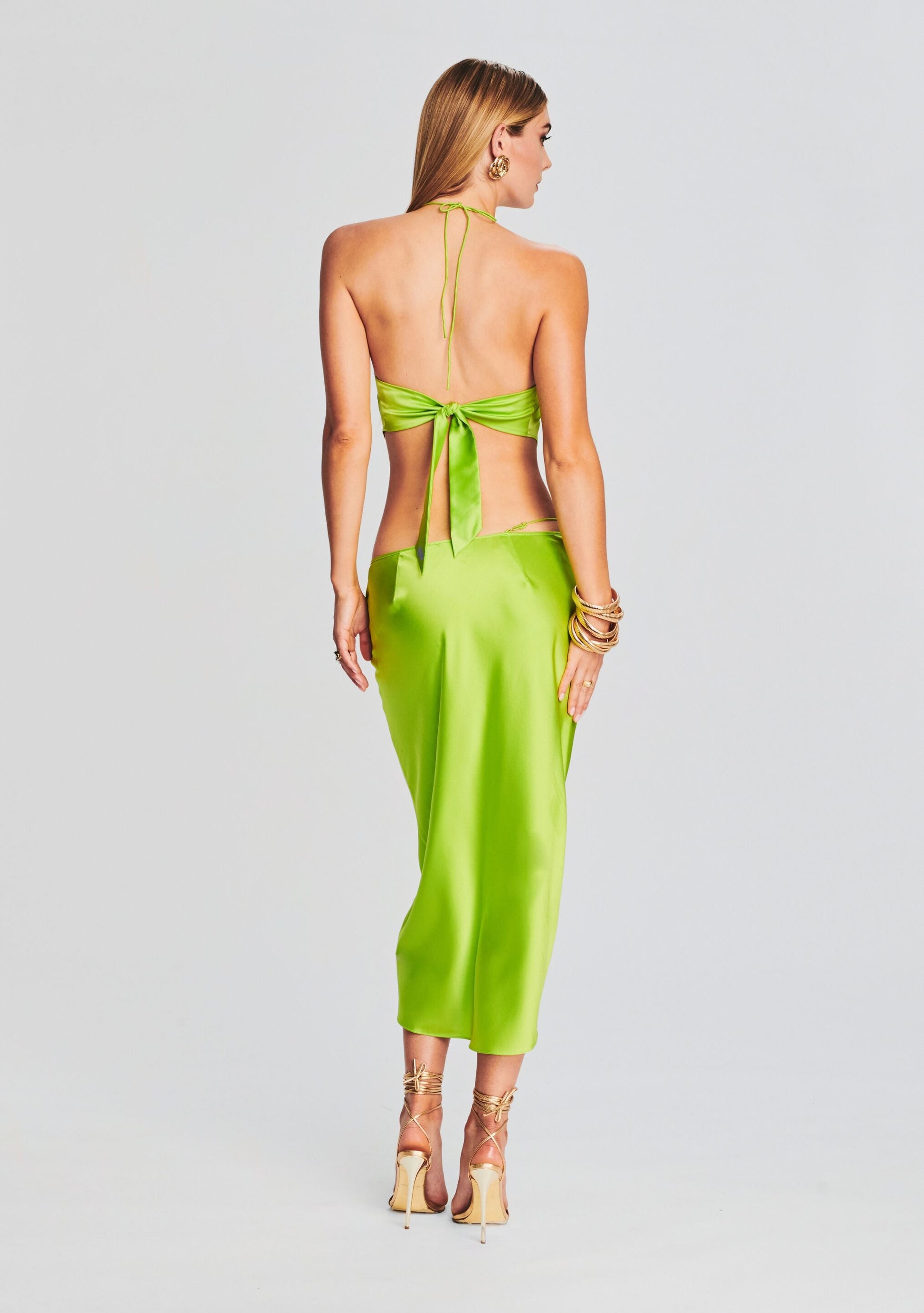  Penina Silk Midi Skirt