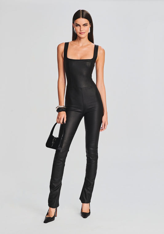  Viper Coated Denim Catsuit
