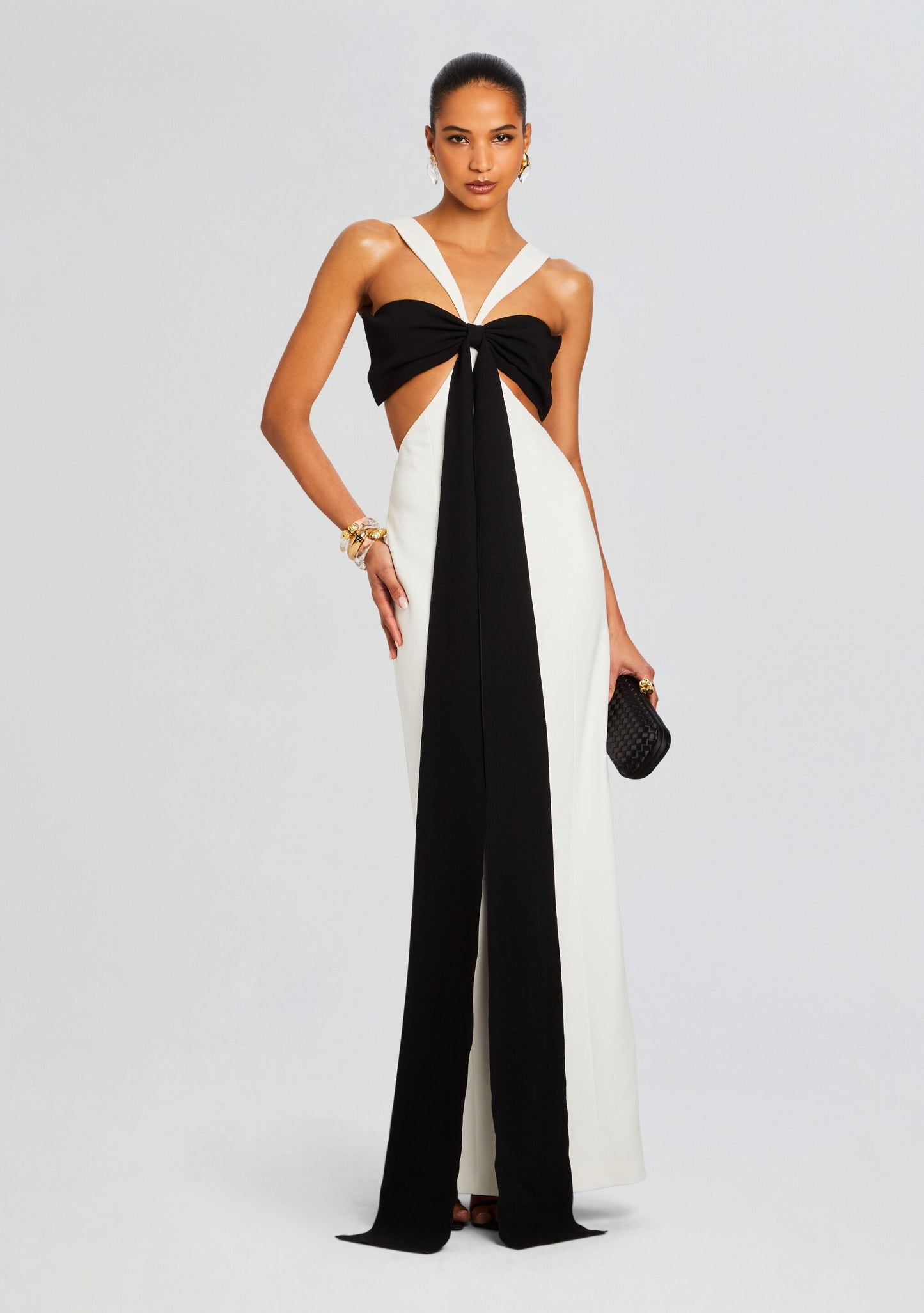  Elizabeth Bowed Evening Gown