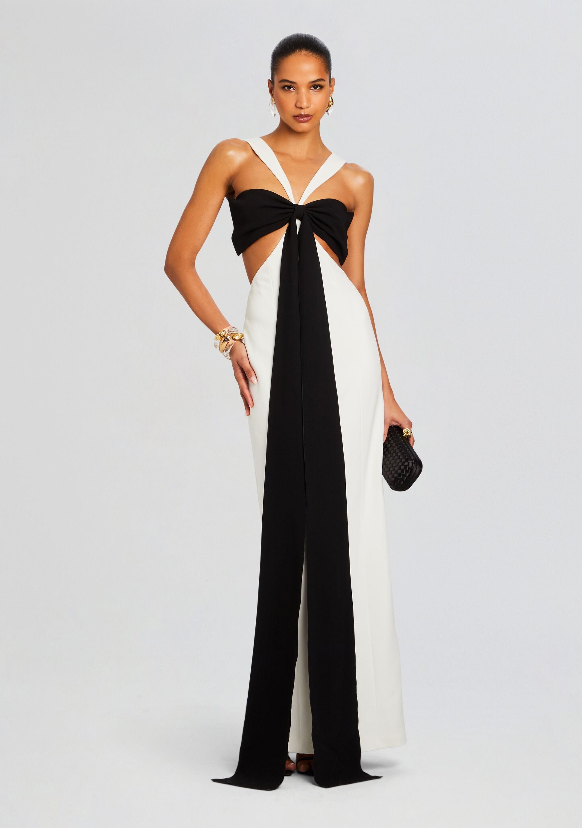  Elizabeth Bowed Evening Gown