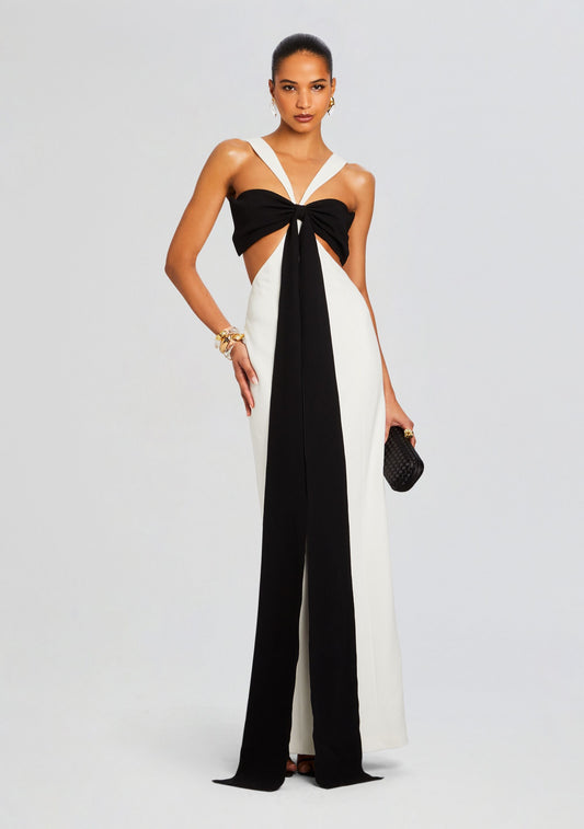  Elizabeth Bowed Evening Gown