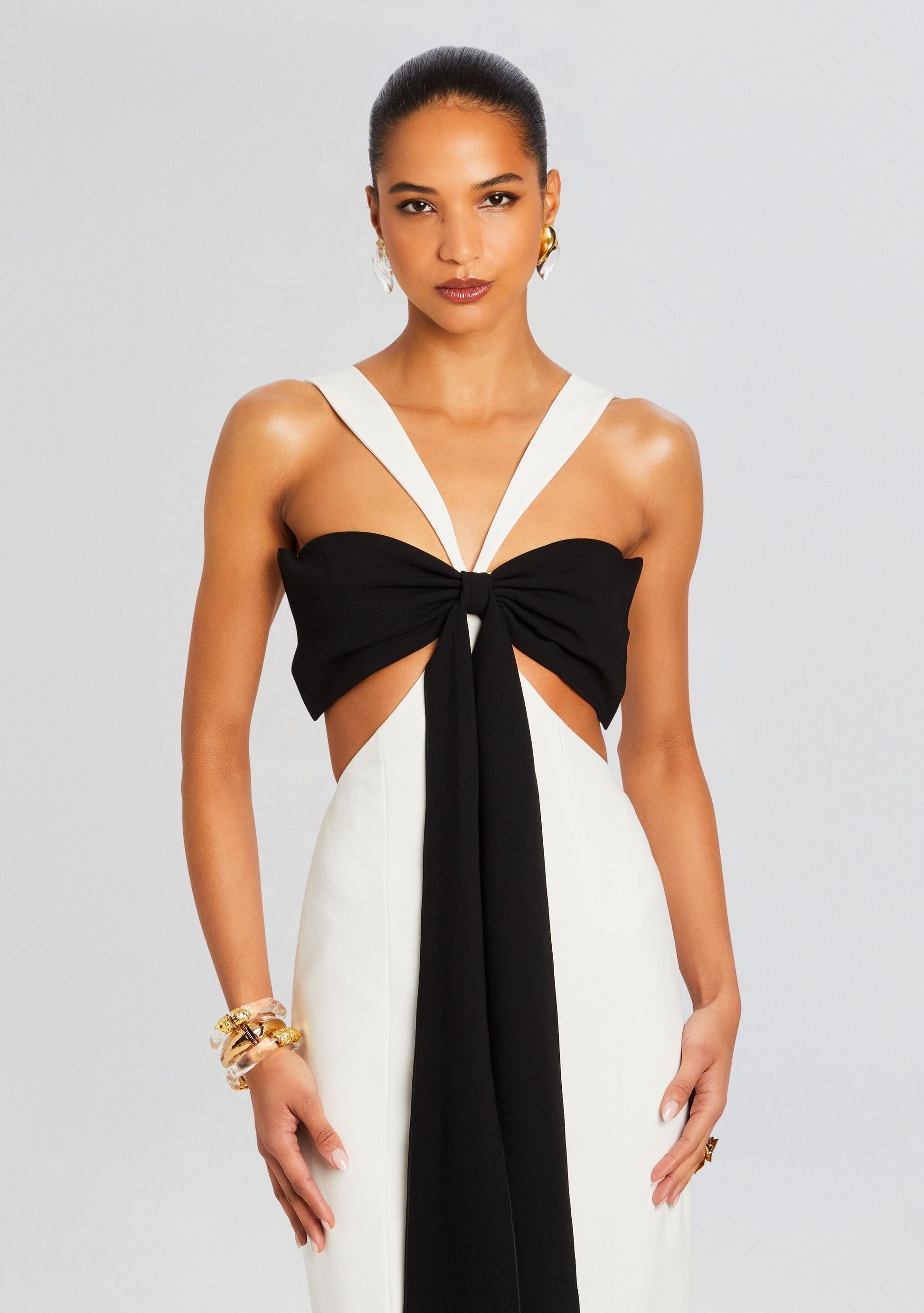  Elizabeth Bowed Evening Gown
