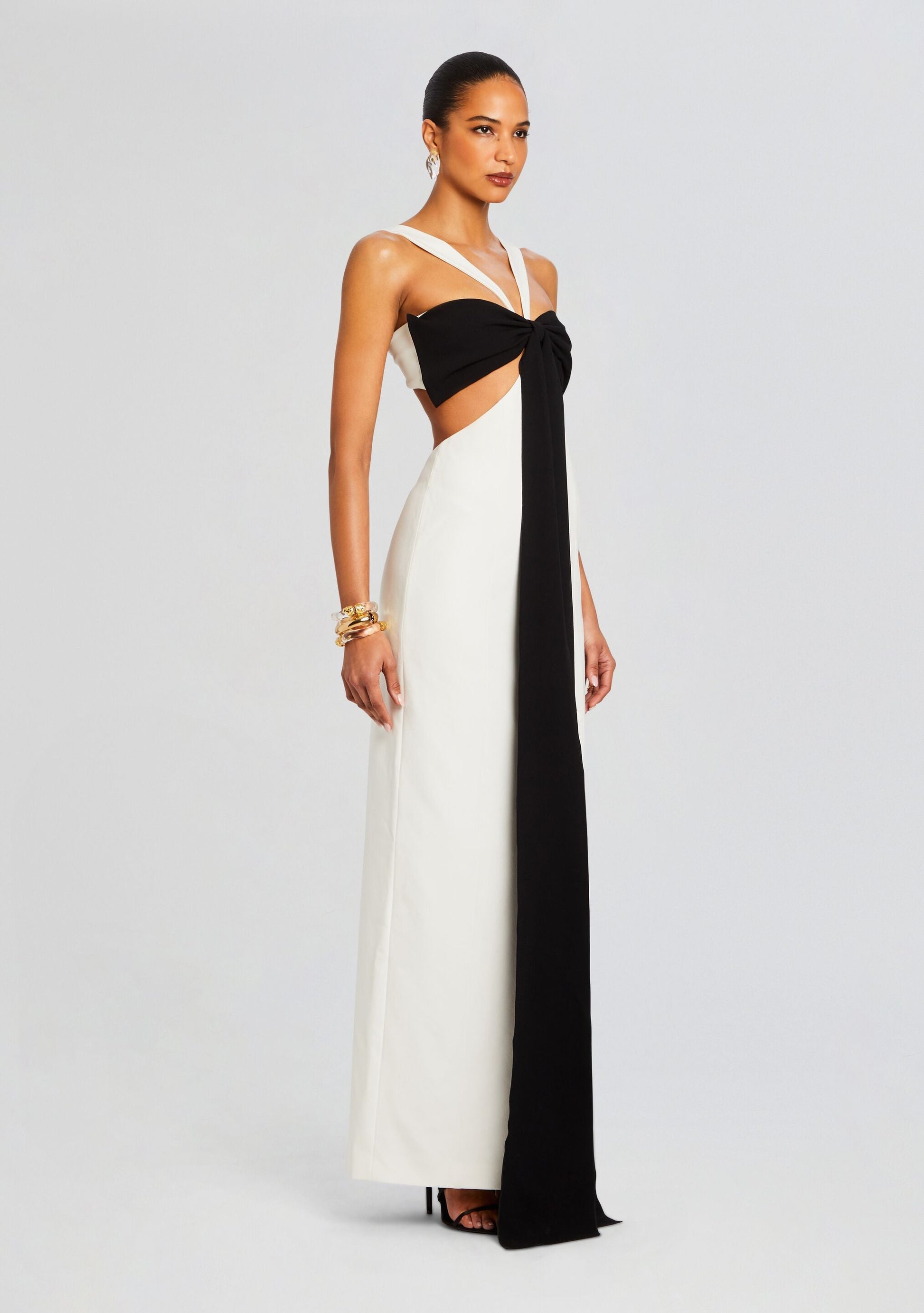  Elizabeth Bowed Evening Gown
