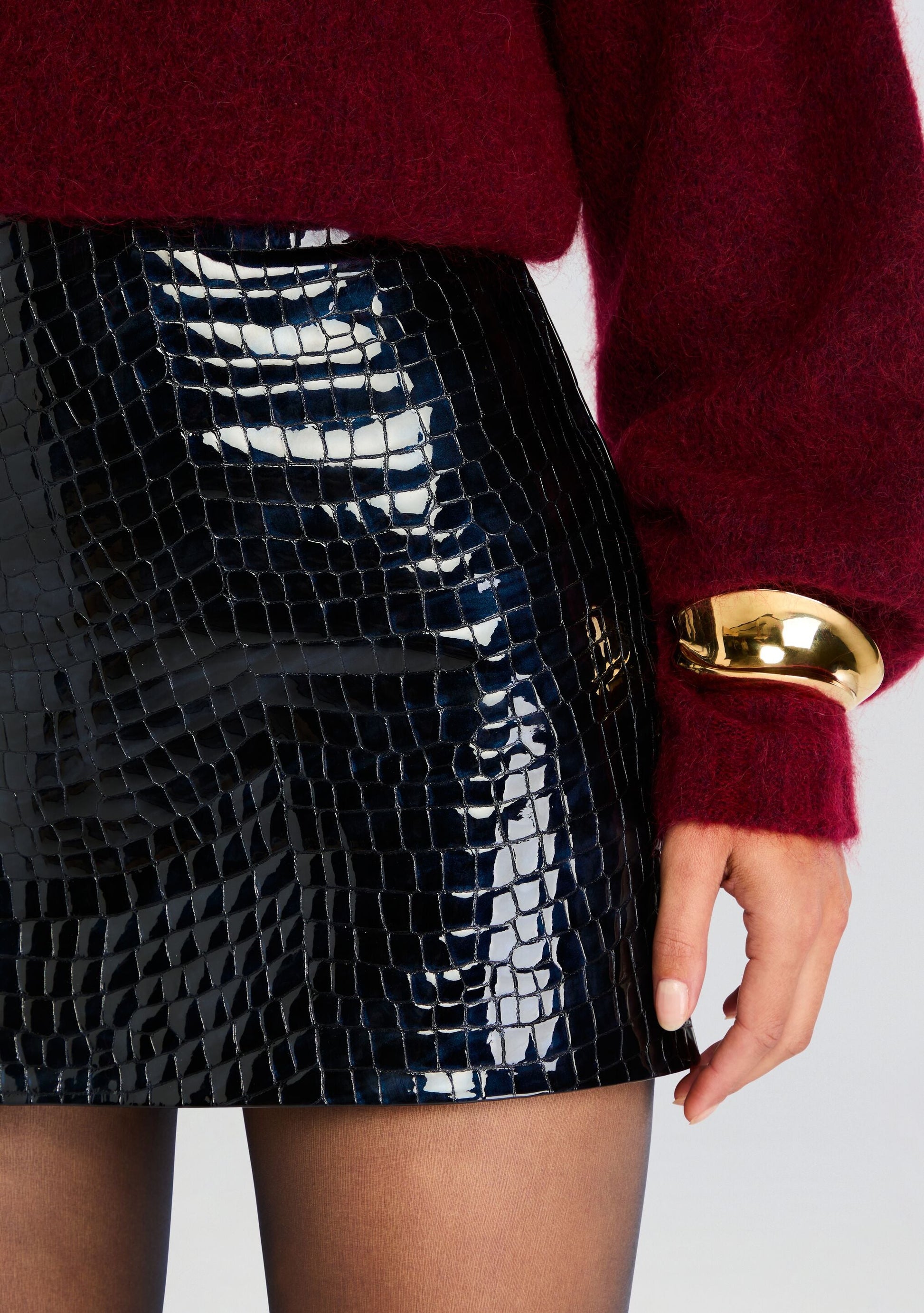  Camila Leather Skirt