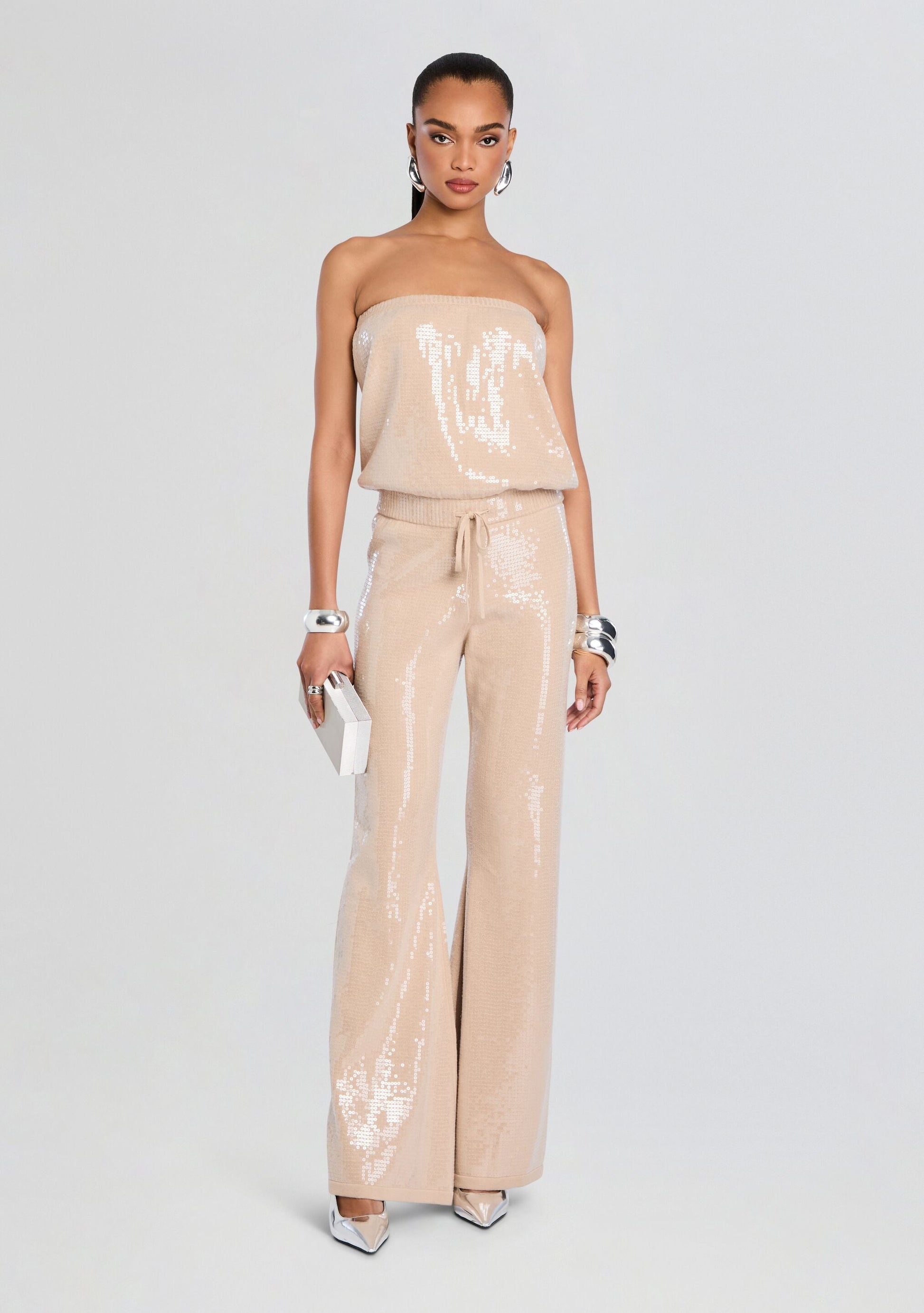  Allie Sequin Knit Jumpsuit