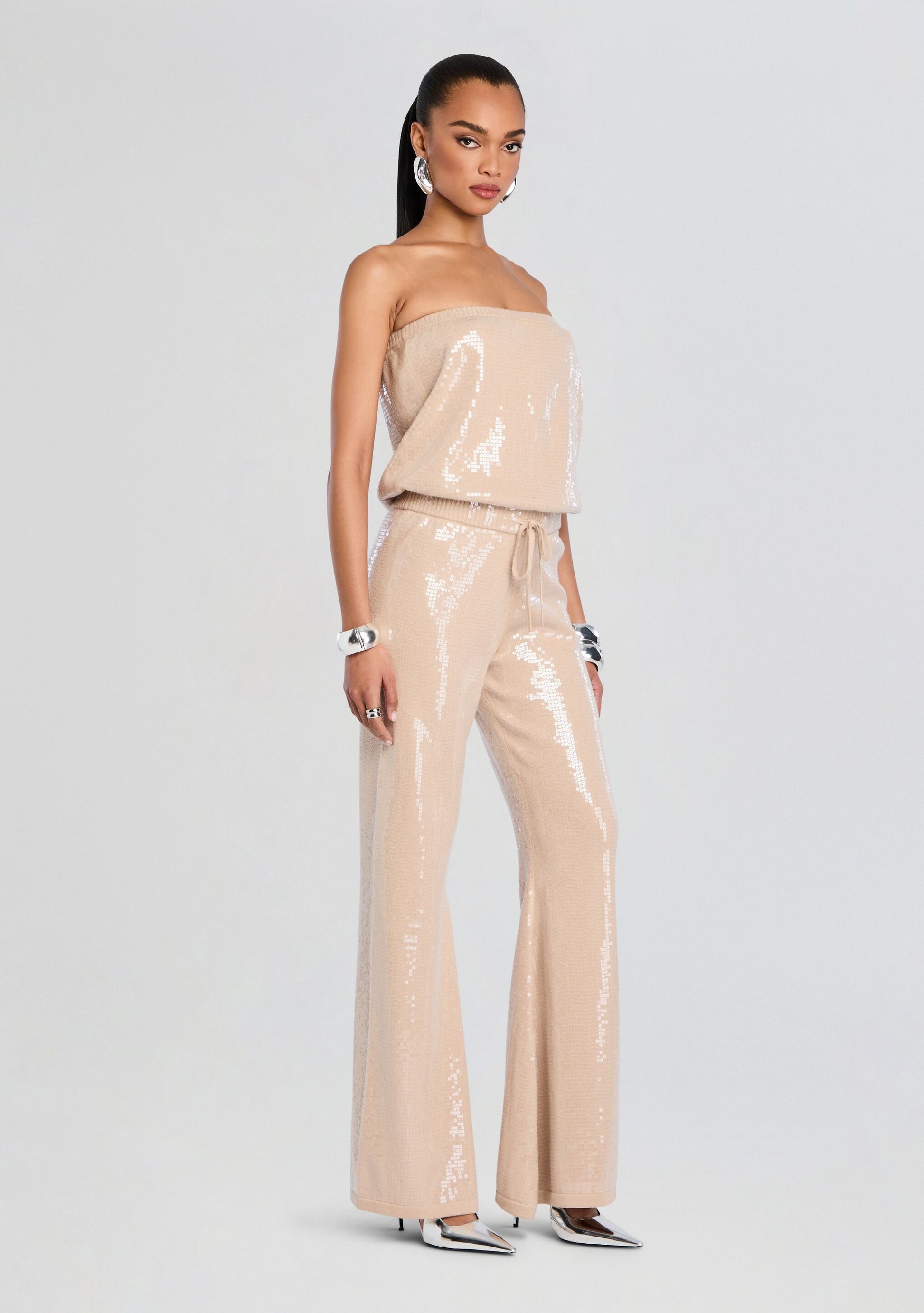  Allie Sequin Knit Jumpsuit