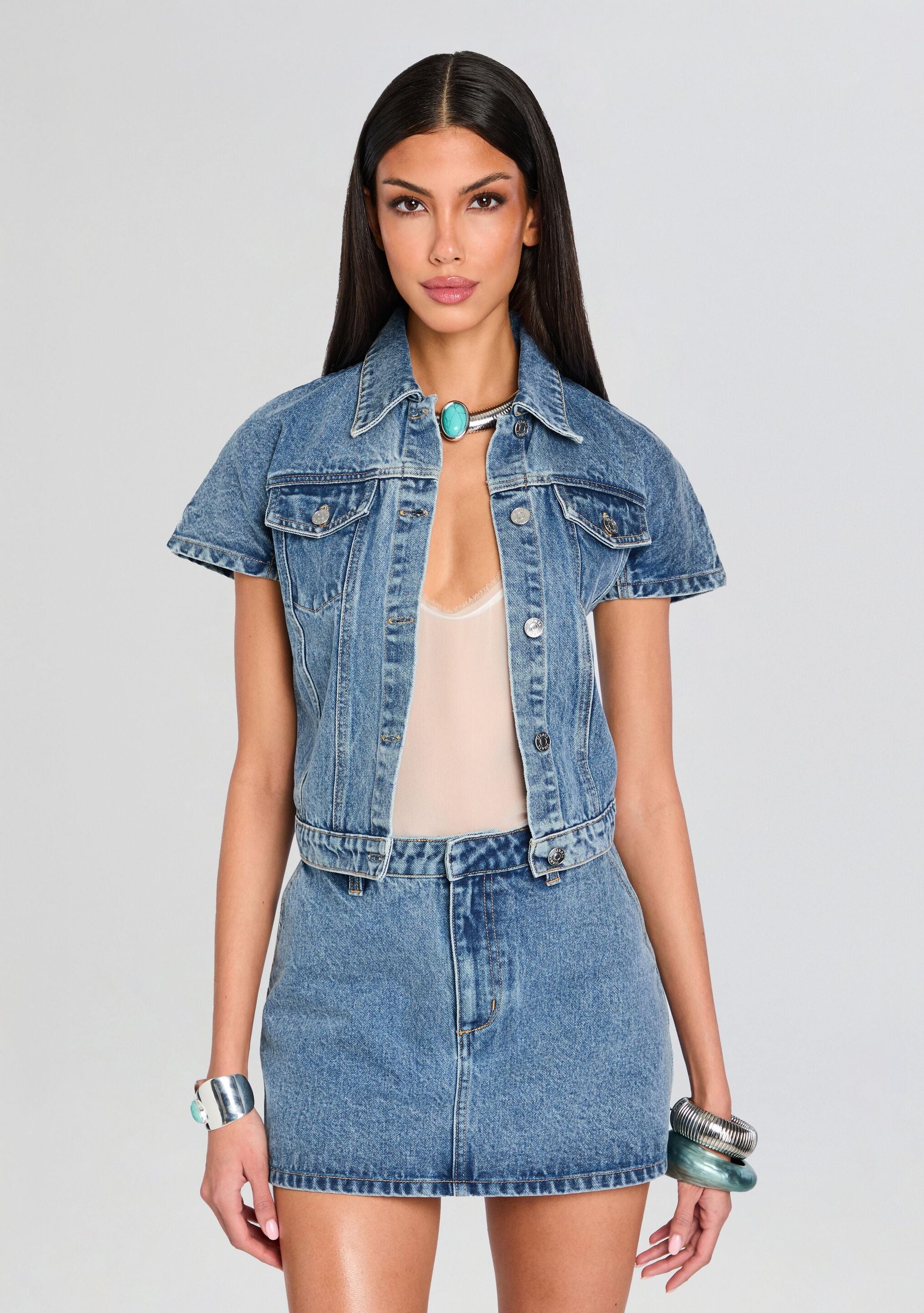  Magda Cap Sleeve Jacket
