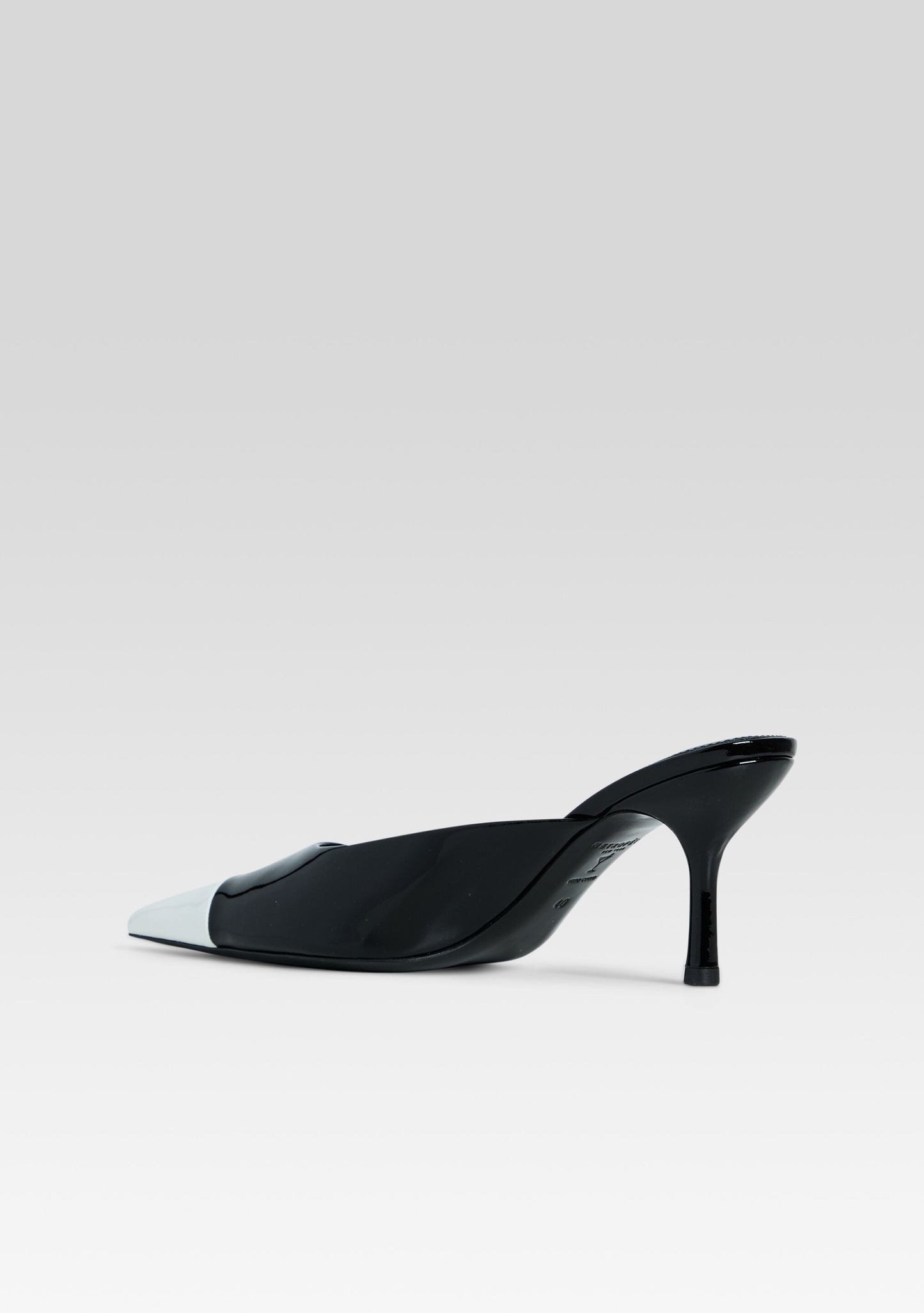  Allegra Leather Kitten Mule