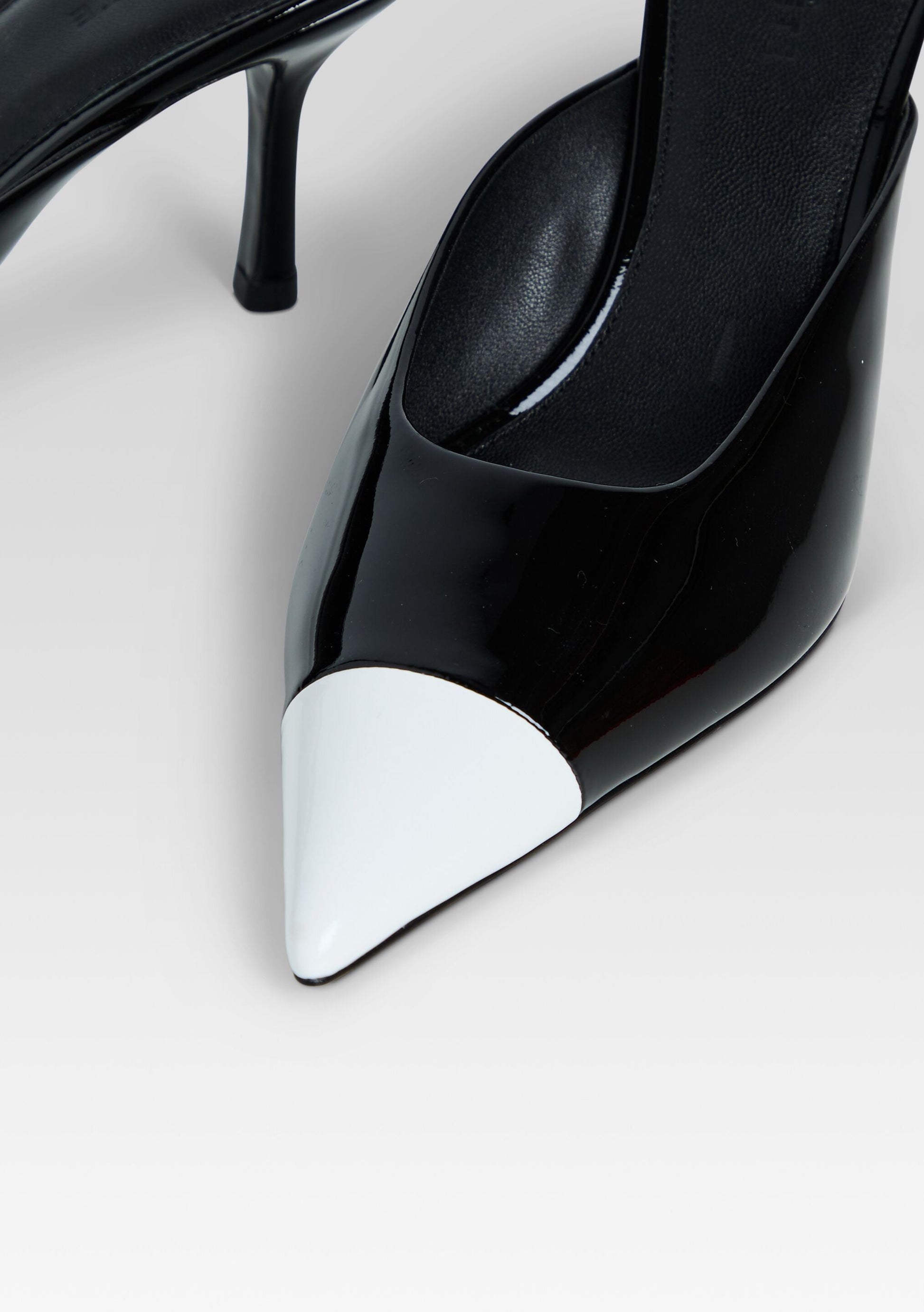  Allegra Leather Kitten Mule
