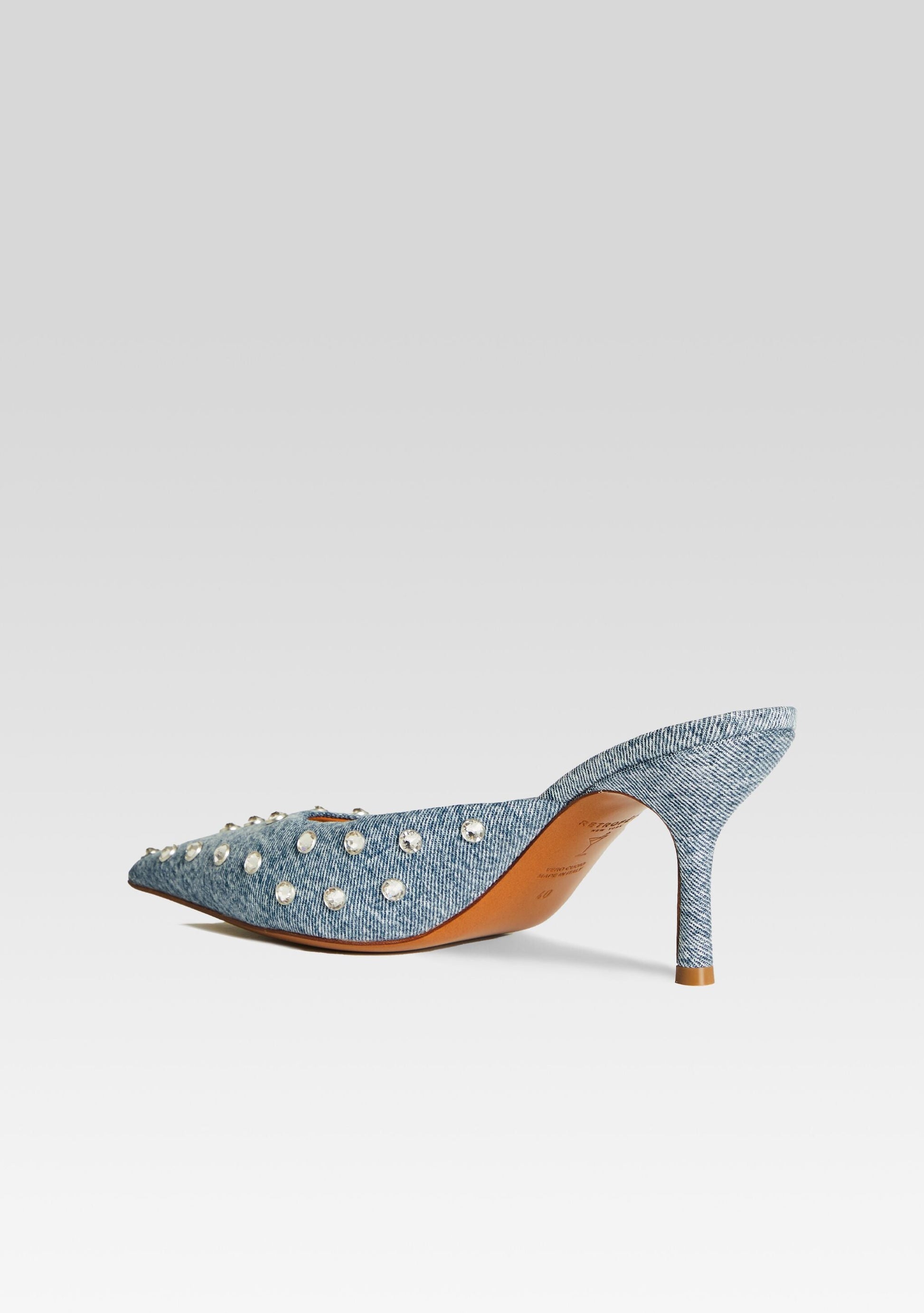  Pacifica Embellished Denim Mule