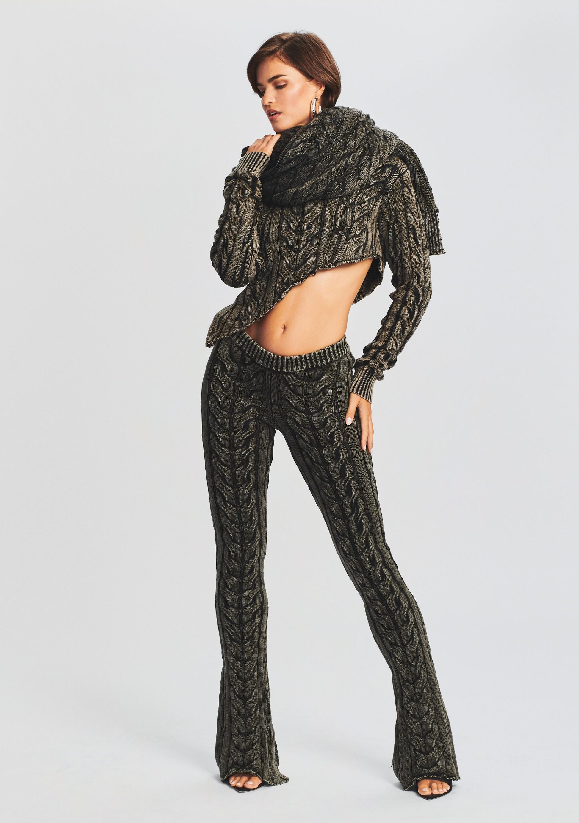  Blanket Cable Knit Scarf