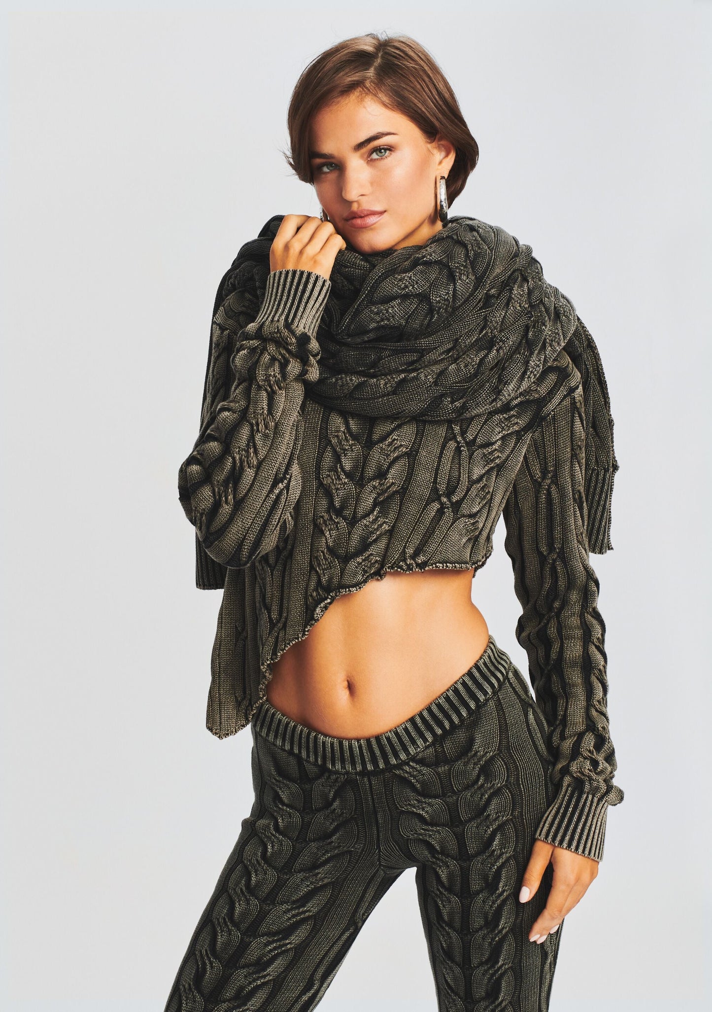  Blanket Cable Knit Scarf