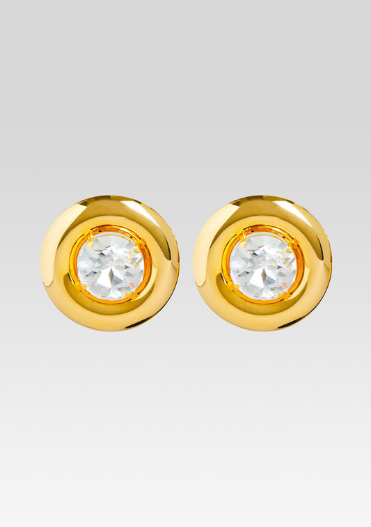  Round Earrings With Crystals